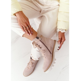 Semišové prolamované boty Maciejka Beige 05033-04 hnědý 1 Semišové prolamované boty Maciejka Beige 05033-04 hnědý 1