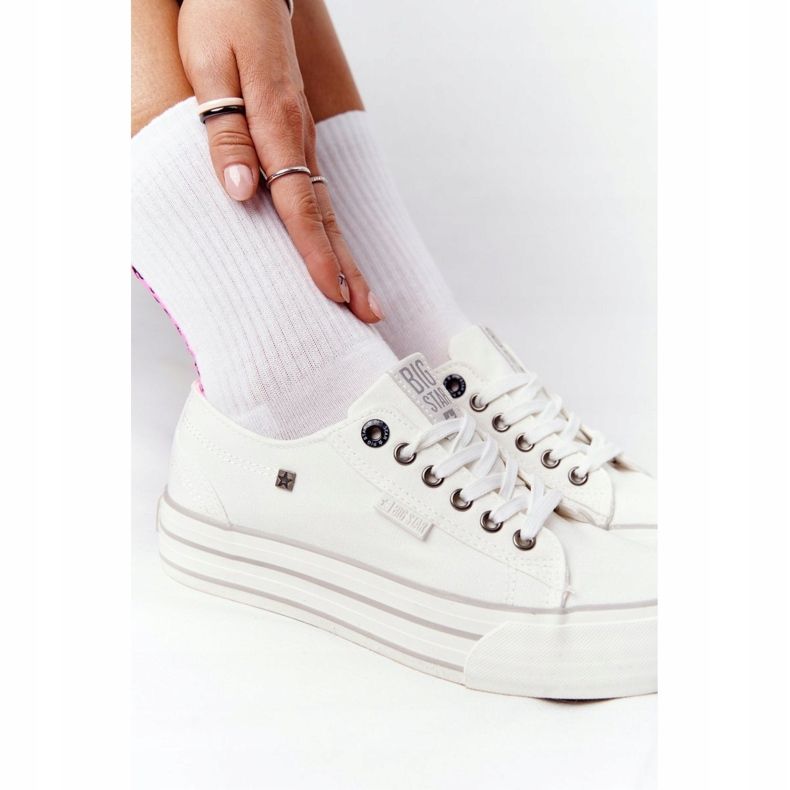Dámské tenisky na platformě Big Star HH274052 White bílý 1