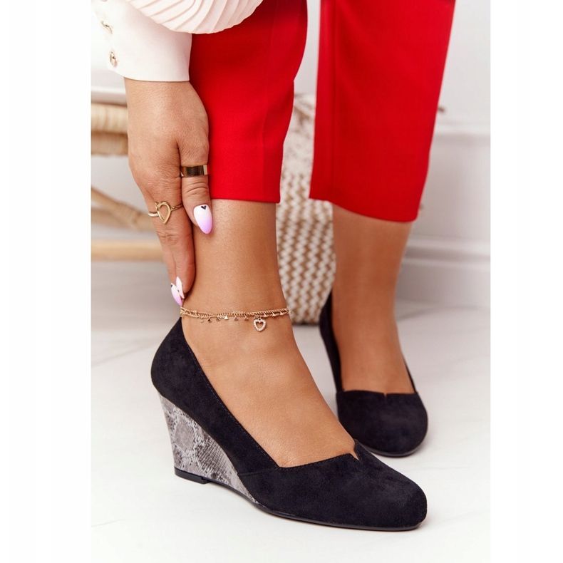 Čerpadla na klínku Sergio Leone PB767 Snake Black černá 2 Čerpadla na klínku Sergio Leone PB767 Snake Black černá 2