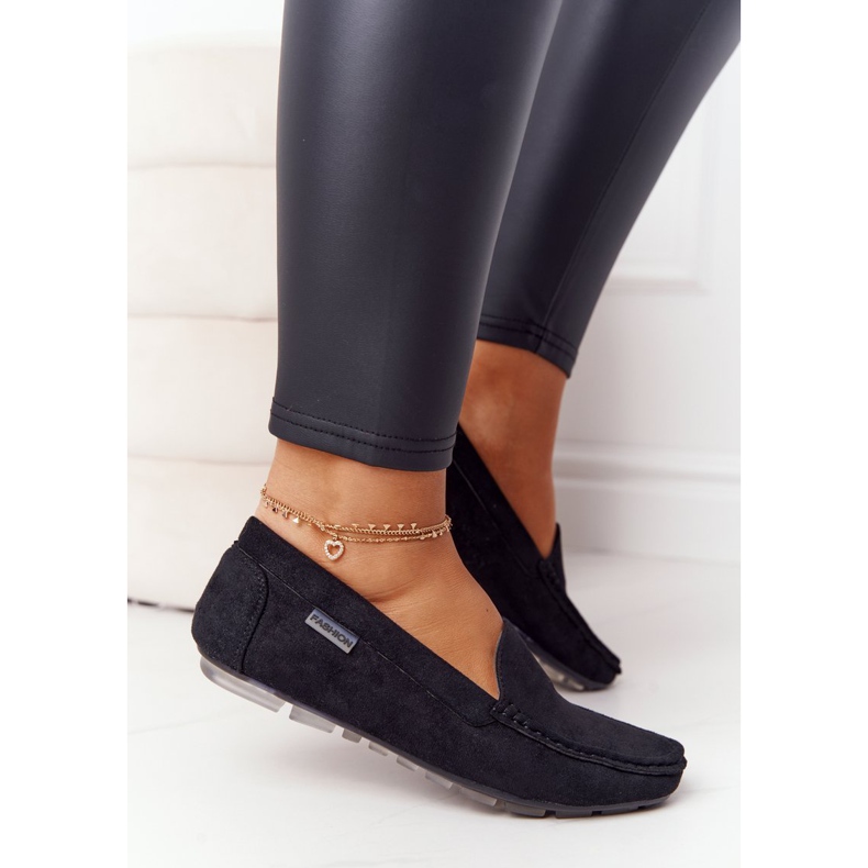 PH1 Dámské černé sanmarino semišové mokasíny černá 1