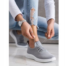 SHELOVET Pohodlné nazouvací tenisky šedá 2