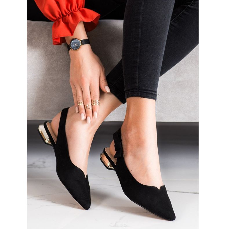 Filippo Černé sandály s otevřenou patou černá 1