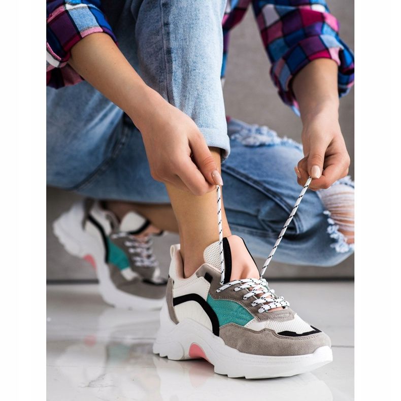 SHELOVET Módní barevné tenisky vícebarevný 1