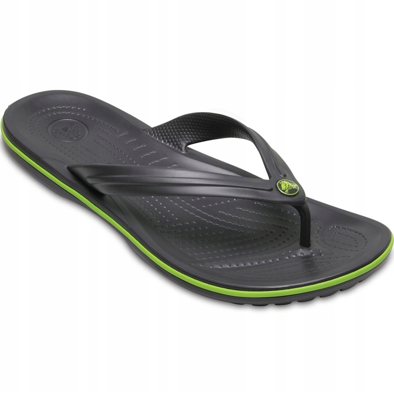 Pantofle Crocs Crocband Flip graphite green 11033 OA1 vícebarevný 2