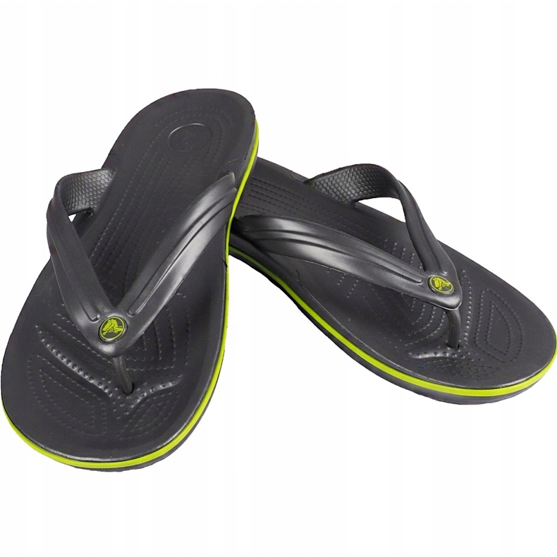 Pantofle Crocs Crocband Flip graphite green 11033 OA1 vícebarevný 1