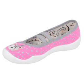 Dětské boty Ballerinas Befado 116X284 růžový stříbro šedá 1