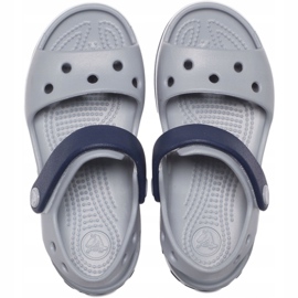 Dětské sandály Crocs Crosband Sandal Kids šedo-námořnická modrá 12856 01U šedá 1