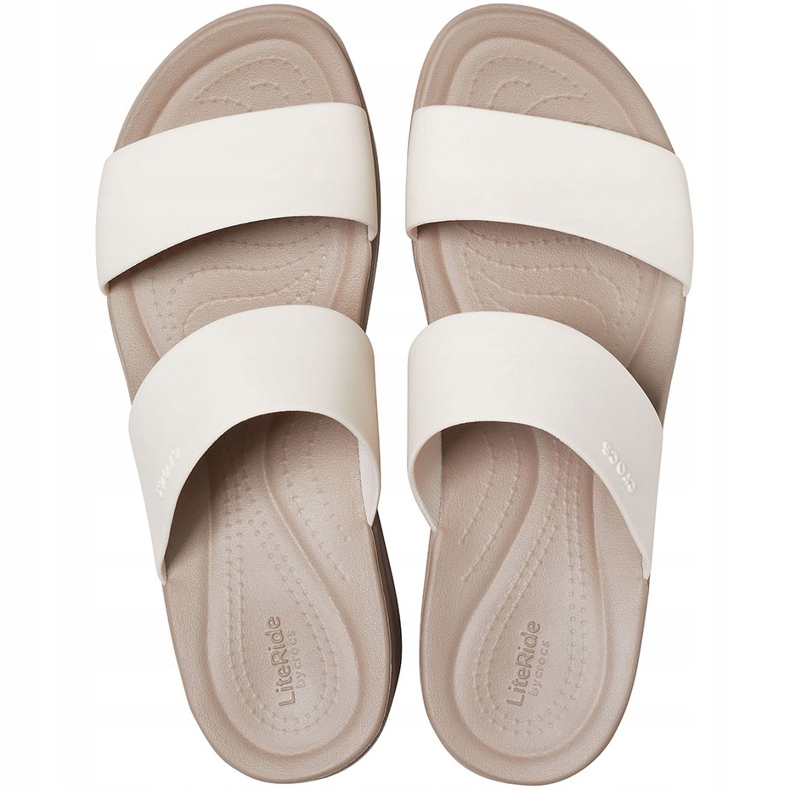 Dámské pantofle Crocs Brooklyn Mid Wedge béžové 206219 16T béžový 1