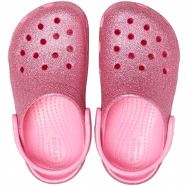 Crocs dětské Classic Glitter Clog růžové 205441 669 růžový 1