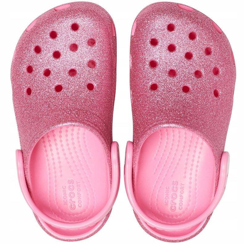 Crocs dětské Classic Glitter Clog růžové 205441 669 růžový 1
