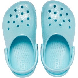 Crocs dětské Classic Glitter Clog blue 205441 4O9 modrý 1