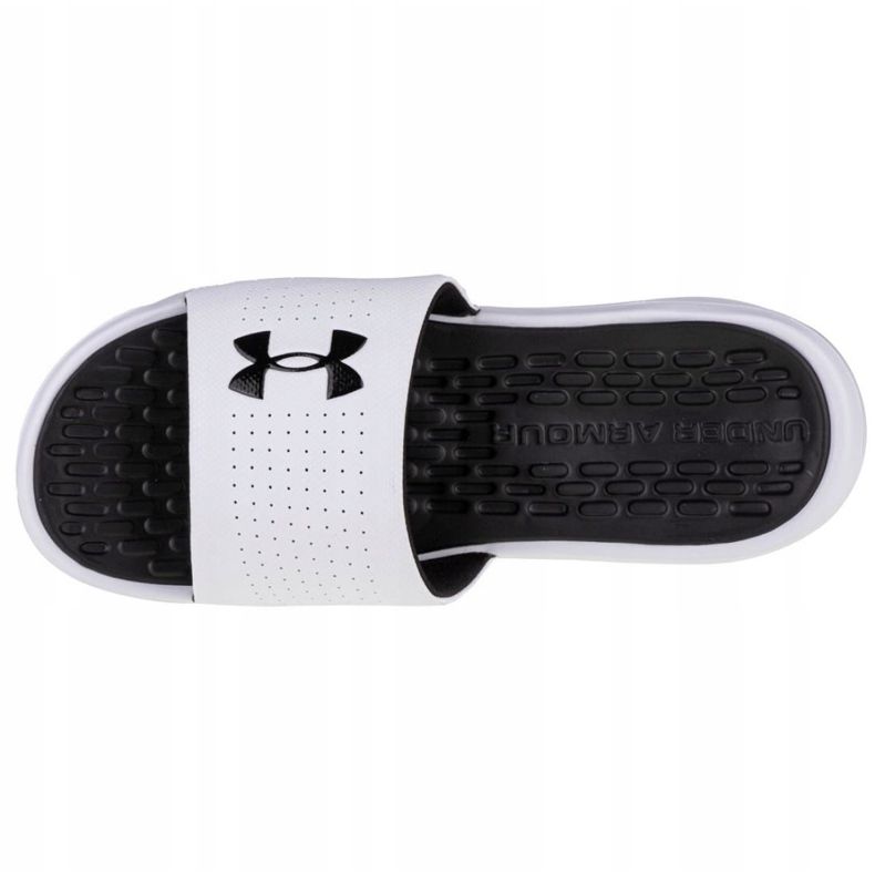 Pevné slidery Under Armour Playmaker M 3000061-102 bílý 2
