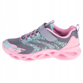 Boty Skechers Twisty Brights W 302301L-GYPK růžový šedá 1