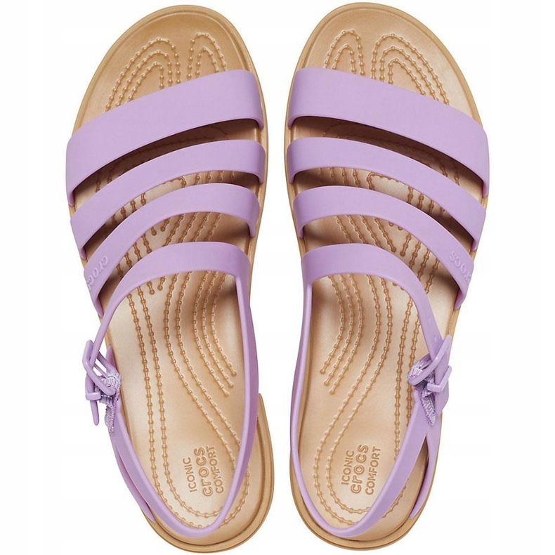 Dámské sandály Crocs Tulum Sandal Violet 206 107 5PR fialová 1