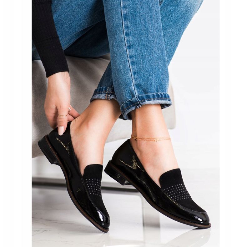 Elegantní černé boty od Sergio Leone černá 1