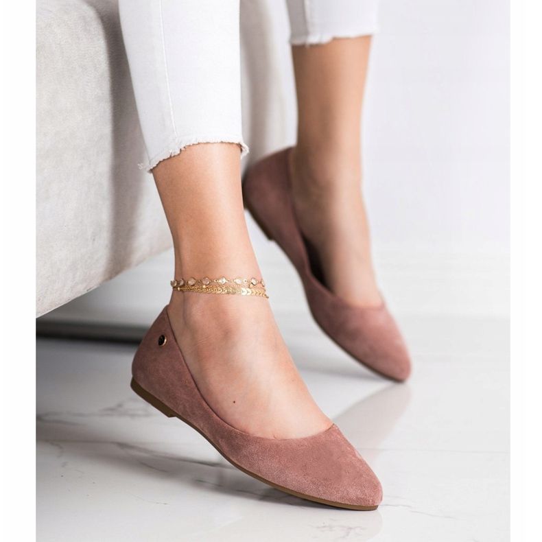 Klasické balerínky Sergio Leone BL611 růžový 1