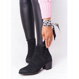 PJ1 Dámské zateplené kozačky Jodhpur černé Morgan černá 2