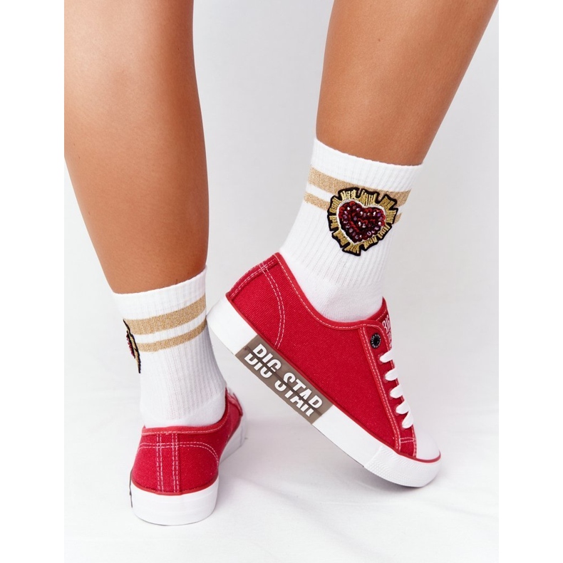 Dámské tenisky Big Star HH274115 červené 1