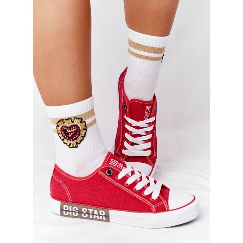 Dámské tenisky Big Star HH274115 červené 2
