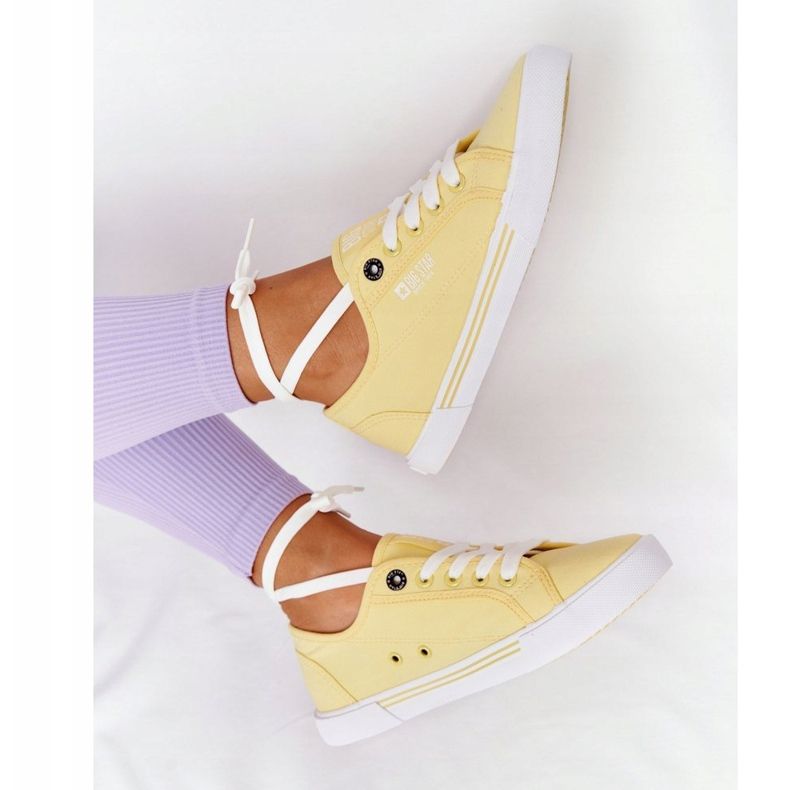 Dámské tenisky Big Star HH274062 žluté žlutá 1