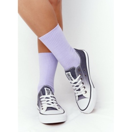 Dámské tenisky Big Star HH274128 Ombre Black bílý černý 2
