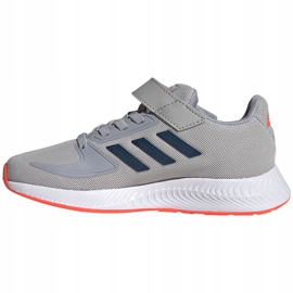 Šedá dětská obuv Adidas Runfalcon 2.0 FZ0115 pomerančový 1