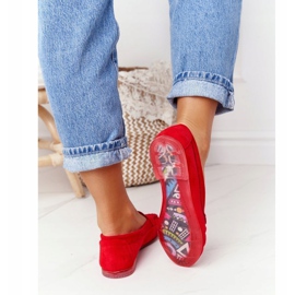 Semišové mokasíny Sergio Leone MK722 Red červené 1