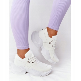 PS1 Dámské tenisky na masivní podrážce bublinkově bílé bílý 2