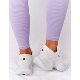 PS1 Dámské tenisky na masivní podrážce bublinkově bílé bílý 1