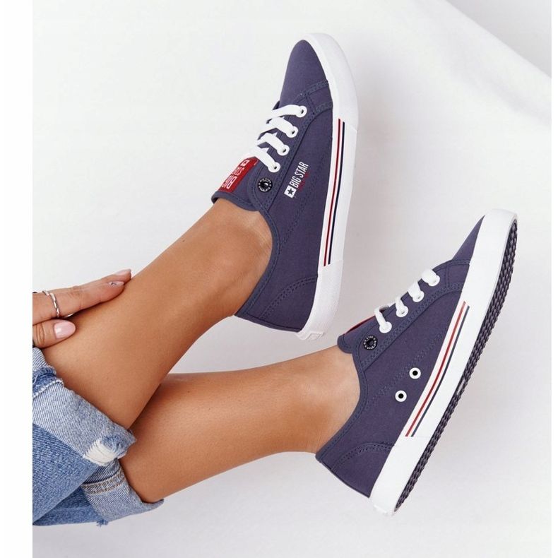 Dámské tenisky Big Star HH274063 Navy Blue námořnická modř 2