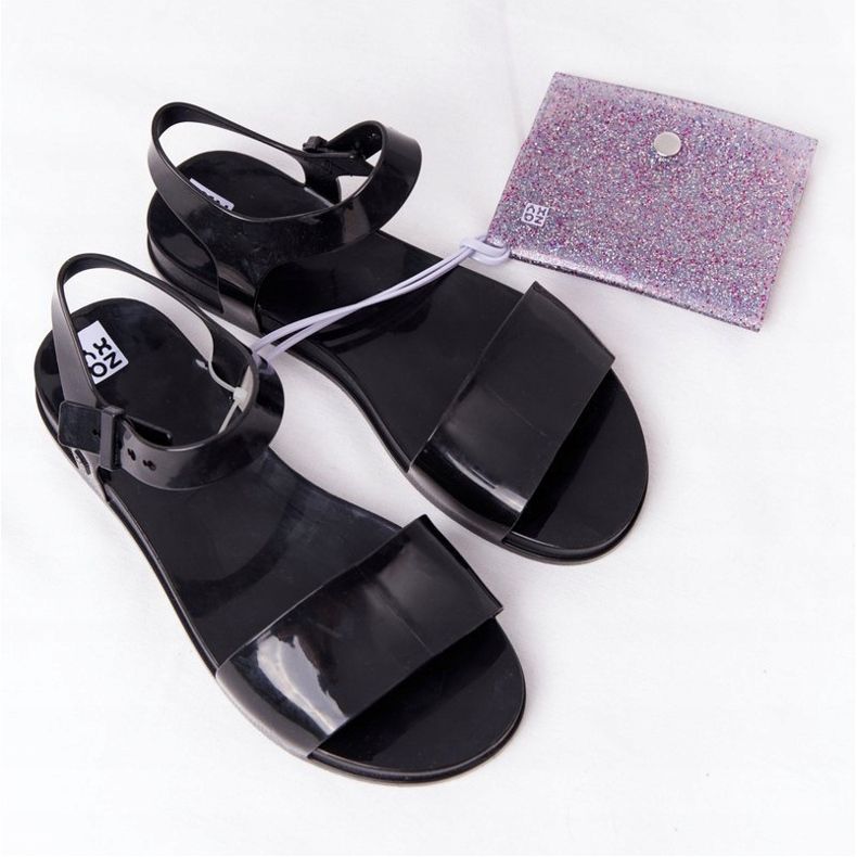 Voňavé ekologické gumové sandály ZAXY HH285127 černé černá 2