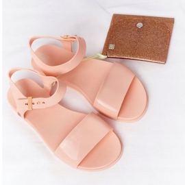 Voňavé ekologické gumové sandály ZAXY HH285123 Nude béžový 1