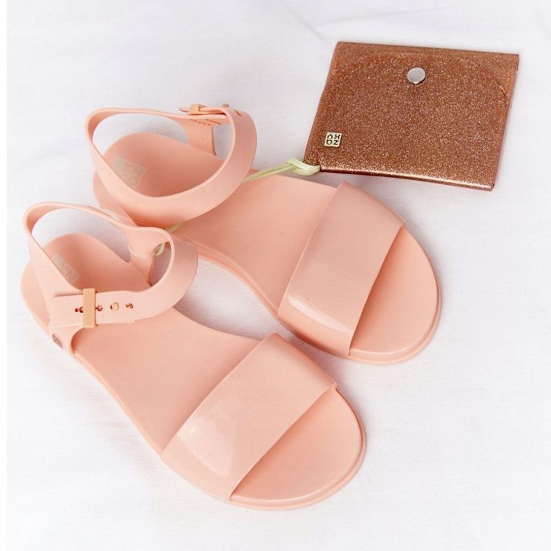 Voňavé ekologické gumové sandály ZAXY HH285123 Nude béžový 1