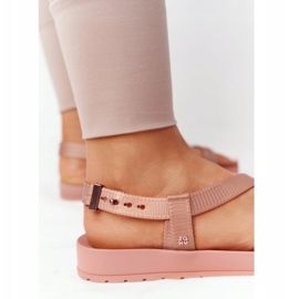 Voňavé ekologické gumové sandály ZAXY HH285167 Nude béžový růžový 1
