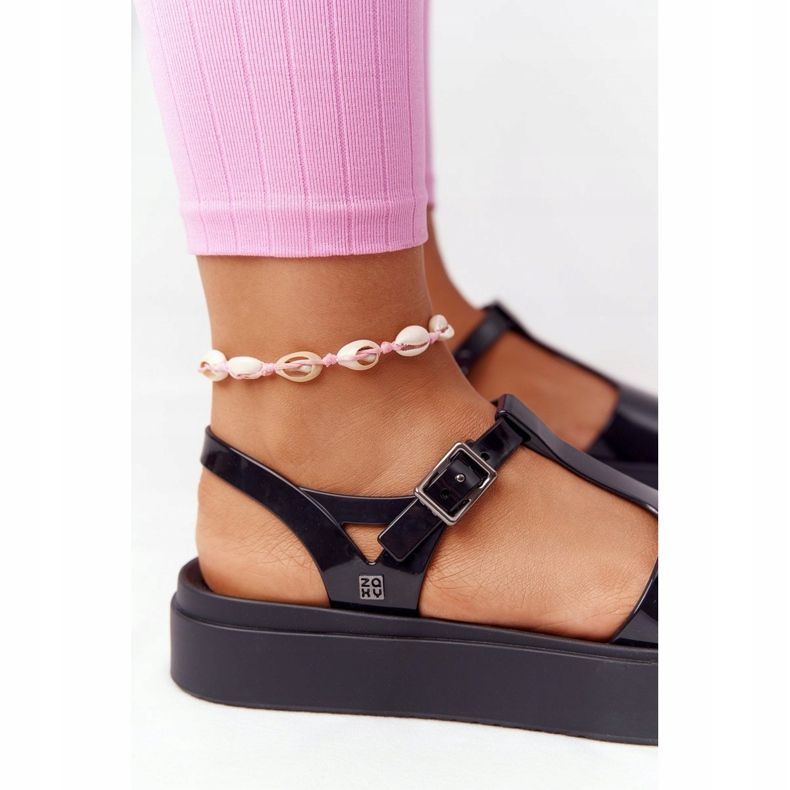 Voňavé ekologické gumové sandály ZAXY HH285116 černé černá 1