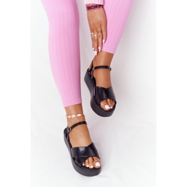 Voňavé ekologické gumové sandály ZAXY HH285132 černé černá 2