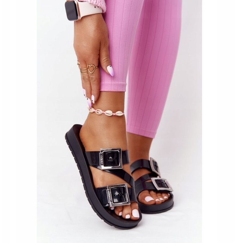 Voňavé ekologické gumové pantofle ZAXY HH285109 černé černá 2