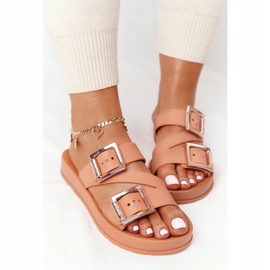 Vonné gumové pantofle Eco Friendly ZAXY HH285105 Camel béžový hnědý 1