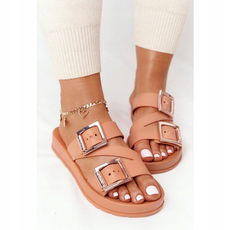 Vonné gumové pantofle Eco Friendly ZAXY HH285105 Camel béžový hnědý 1