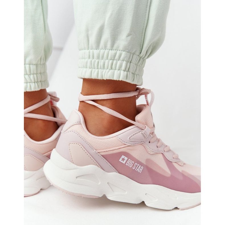 Dámská sportovní obuv Memory Foam Big Star HH274811 růžová růžový 1