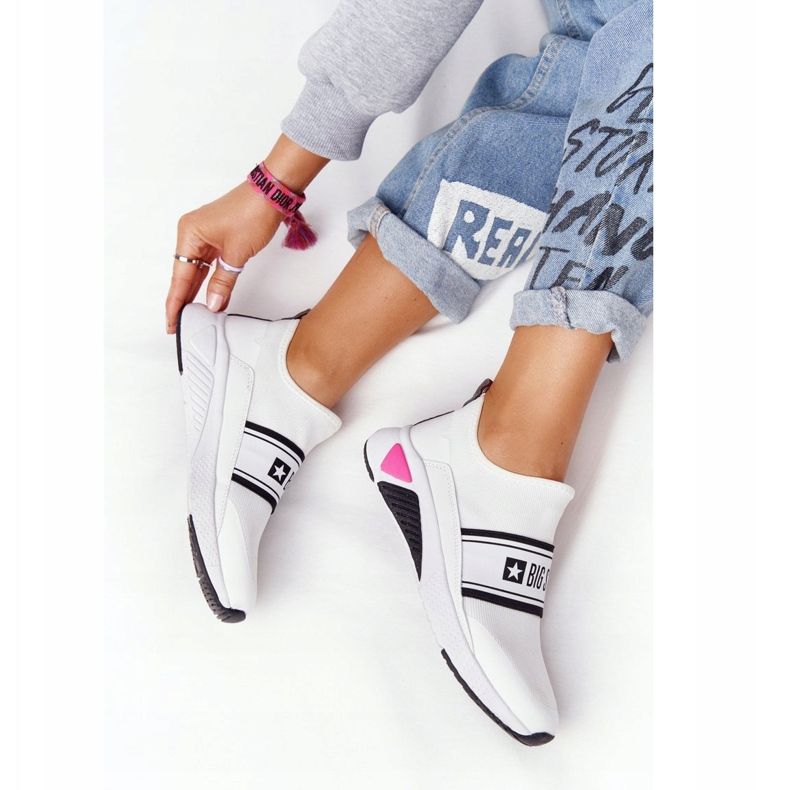 Sportovní obuv Nazouvací paměťová pěna Big Star HH274538 bílá bílý 1