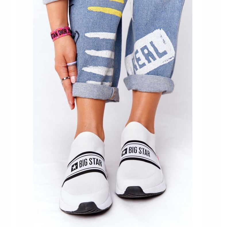 Sportovní obuv Nazouvací paměťová pěna Big Star HH274538 bílá bílý 2