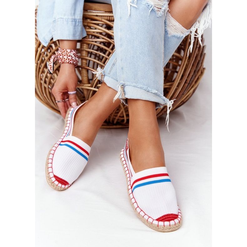 Tommy Big Star Espadrilles HH274486 White bílý červené modrý 2