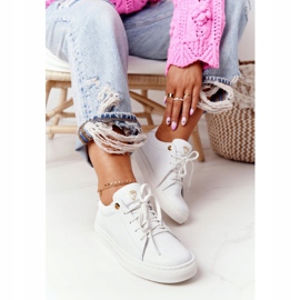 Dámské kožené tenisky White Nicole 2640 bílý 2