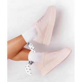 Dámská sportovní obuv na platformě růžová To jsem já růžový 1