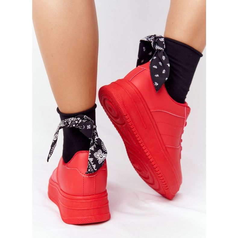 PS1 Dámská sportovní obuv na platformě Červená To jsem já červené 2 PS1 Dámská sportovní obuv na platformě Červená To jsem já červené 2