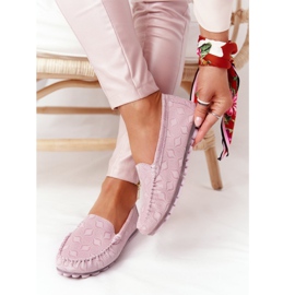 Ekologické kožené mokasíny Rio Flore růžové růžový 1