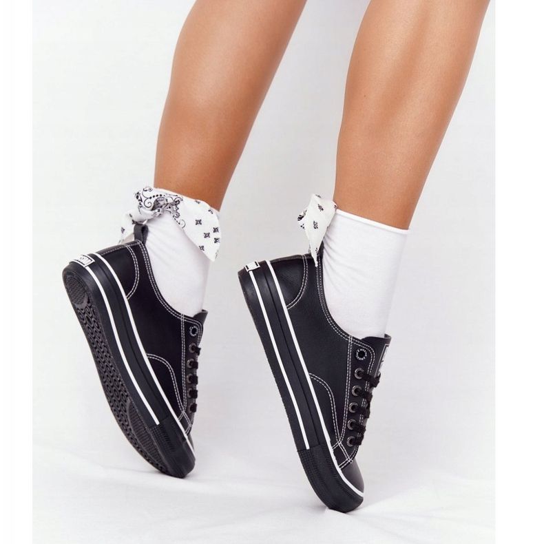 Dámské kožené tenisky Big Star HH274145 černé černá 1