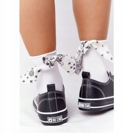 Dámské kožené tenisky Big Star HH274145 černé černá 2