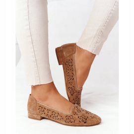 Prolamované mokasíny Sergio Leone BL627 červená hnědý 2